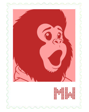 MONKEY WEAVER postage stamp